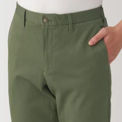 Pantalon Chino long en coton stretch coupe slim pour homme