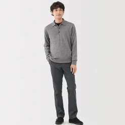 Pantalon Chino long en coton stretch coupe slim pour homme