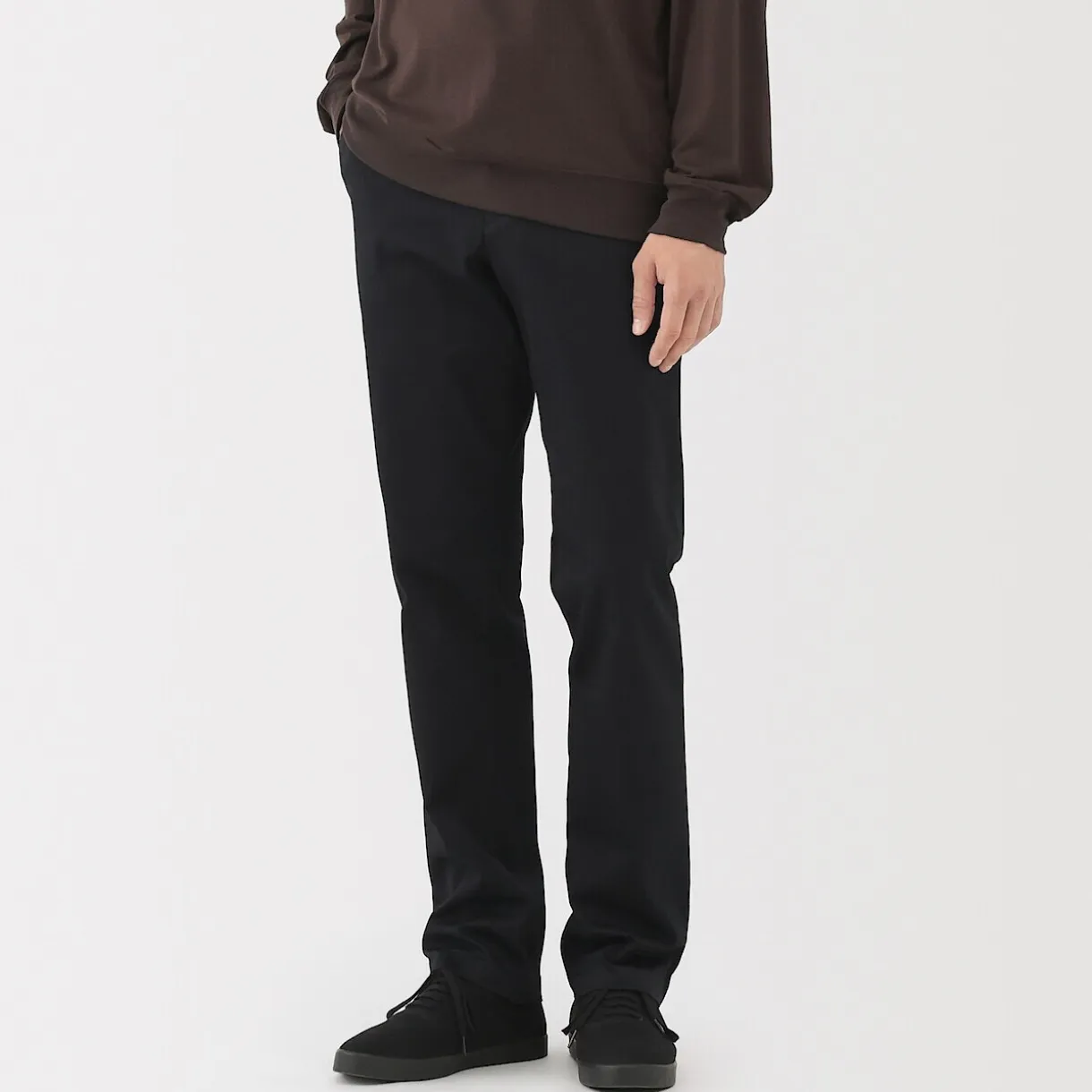 Pantalon Chino long en coton stretch coupe slim pour homme