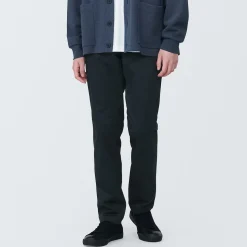 Pantalon Chino long en coton stretch coupe slim pour homme