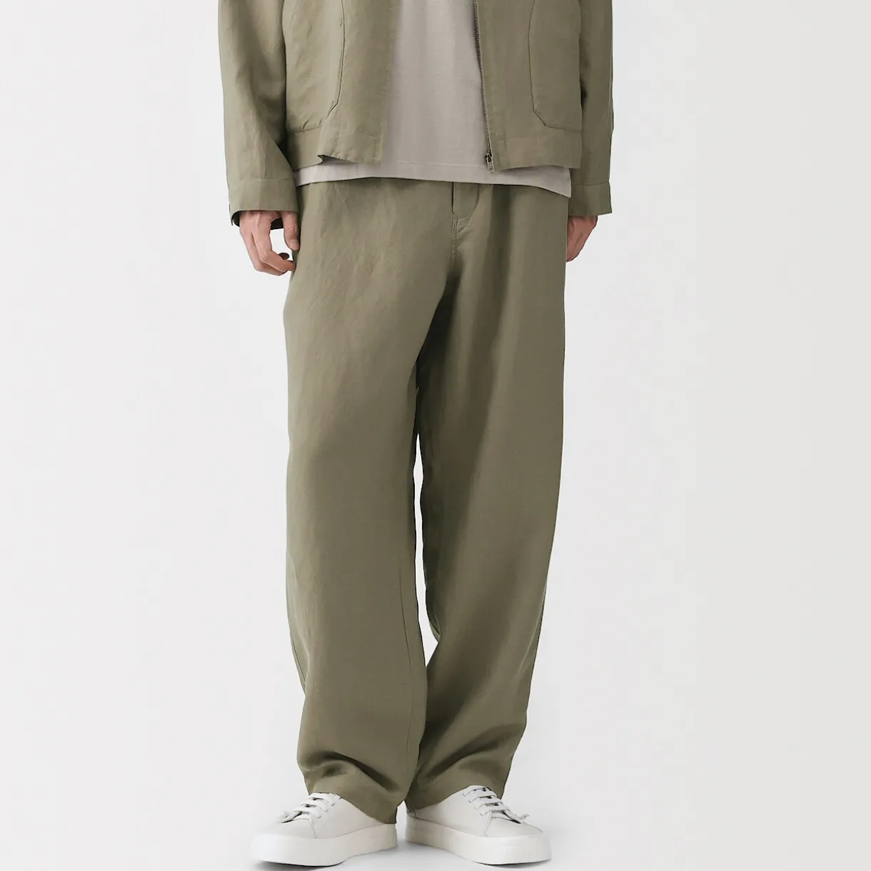 Pantalon confortable en lin et lyocell pour homme