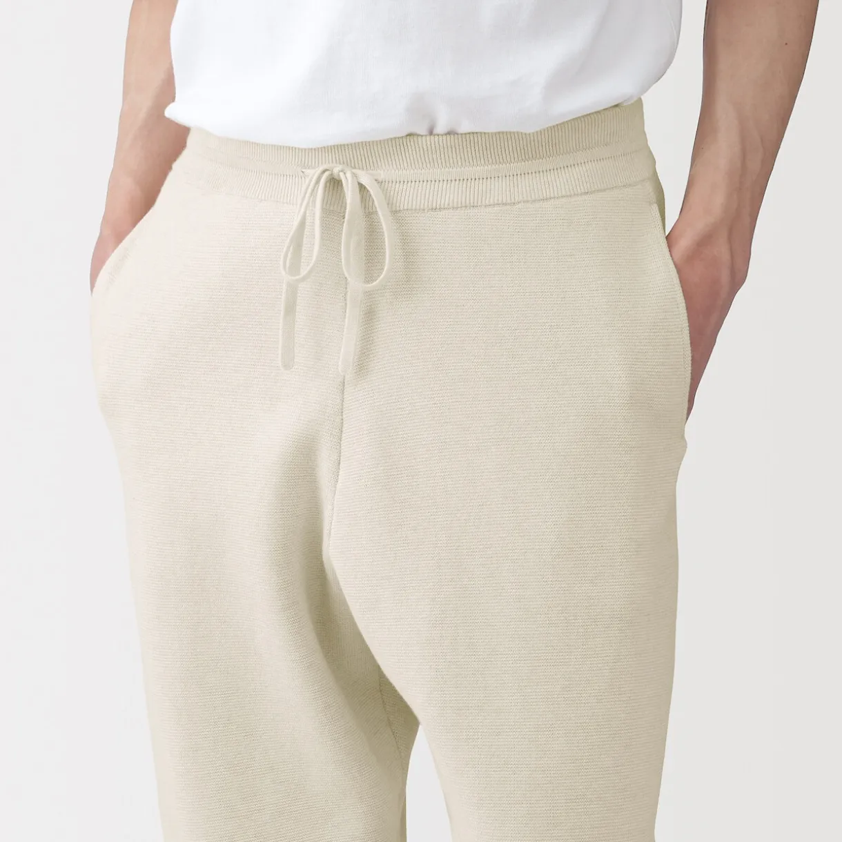 Pantalon confortable en maille côtelée Milano de coton pour homme