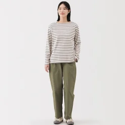 Pantalon coupe confortable en coton pour femme