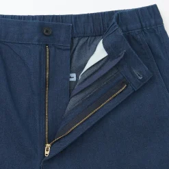Pantalon coupe confortable en denim lavé pour homme ‐ Indigo