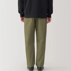 Pantalon coupe confortable en coton lavé pour homme