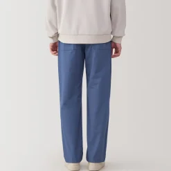 Pantalon coupe confortable en coton lavé pour homme