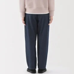 Pantalon coupe confortable en denim de coton pour femme