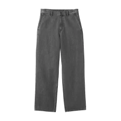 Pantalon coupe large en denim et kapok mélangé pour homme