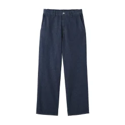 Pantalon coupe large en denim et kapok mélangé pour homme