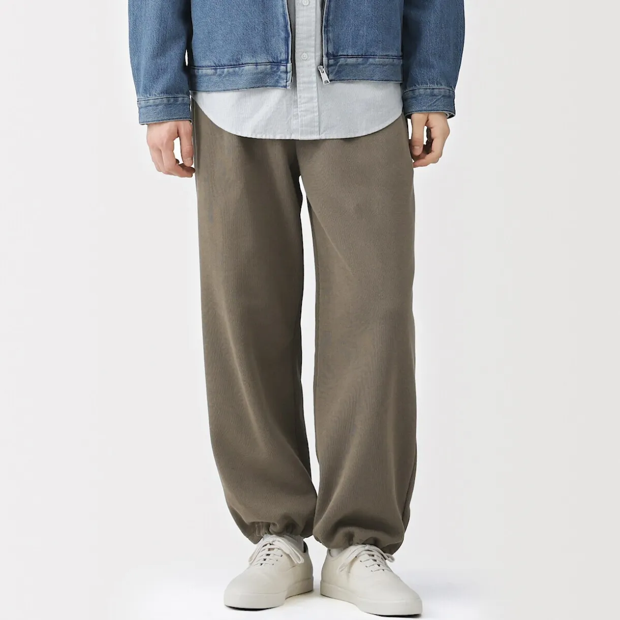 Pantalon de jogging à ourlet ouvert et à double tricot pour homme