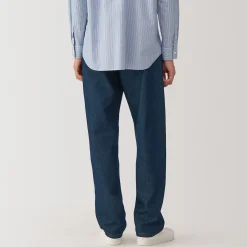 Pantalon en denim en mélange de fibres Washi pour homme