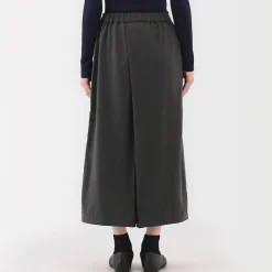 Pantalon hakama unisexe en mélange de laine brossée