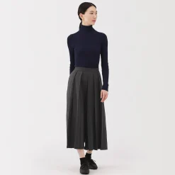 Pantalon hakama unisexe en mélange de laine brossée