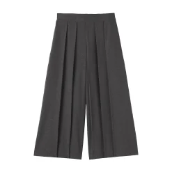 Pantalon hakama unisexe en mélange de laine brossée