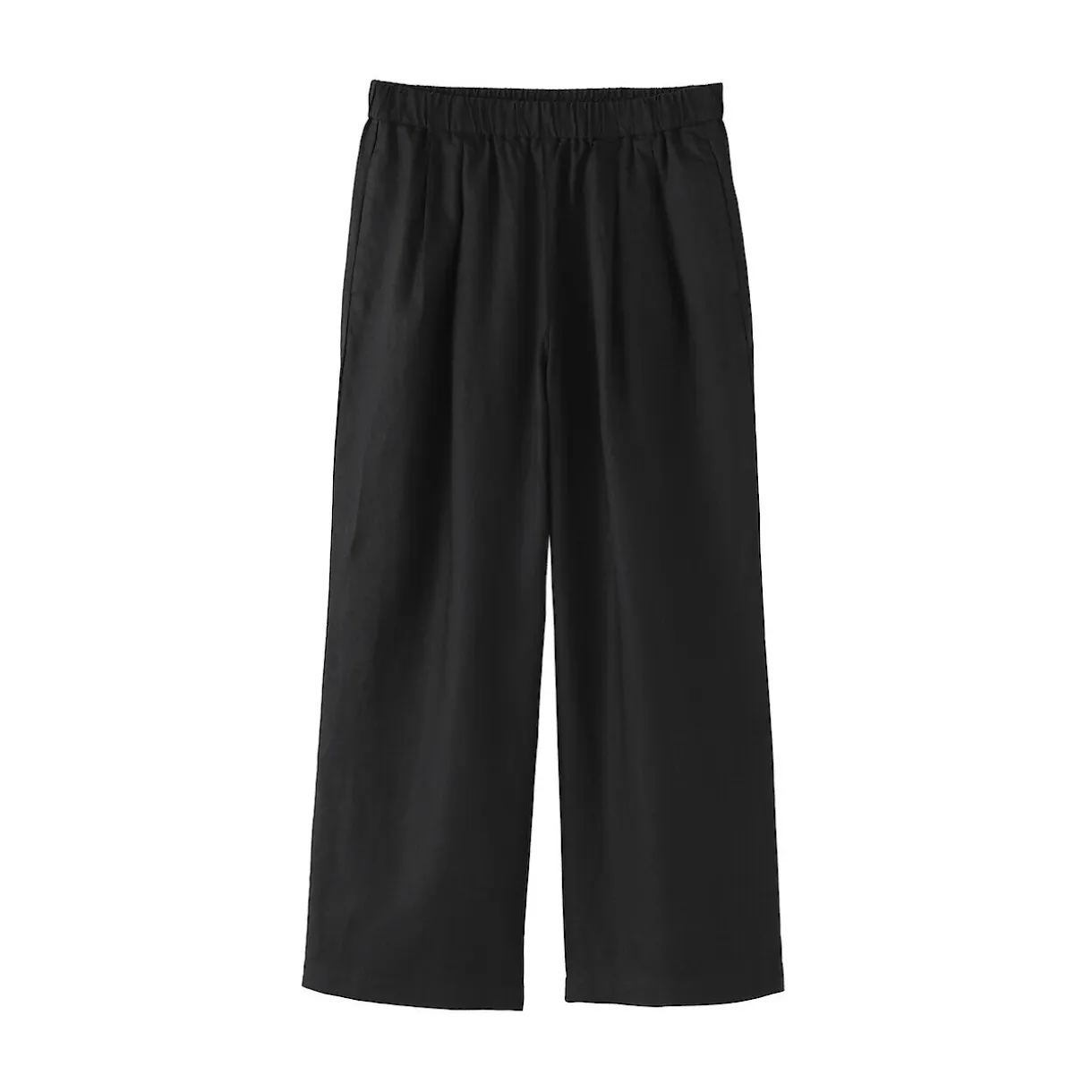 Pantalon large en lin lavé pour femme