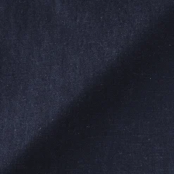 Pantalon large en mélange lin-denim pour femme