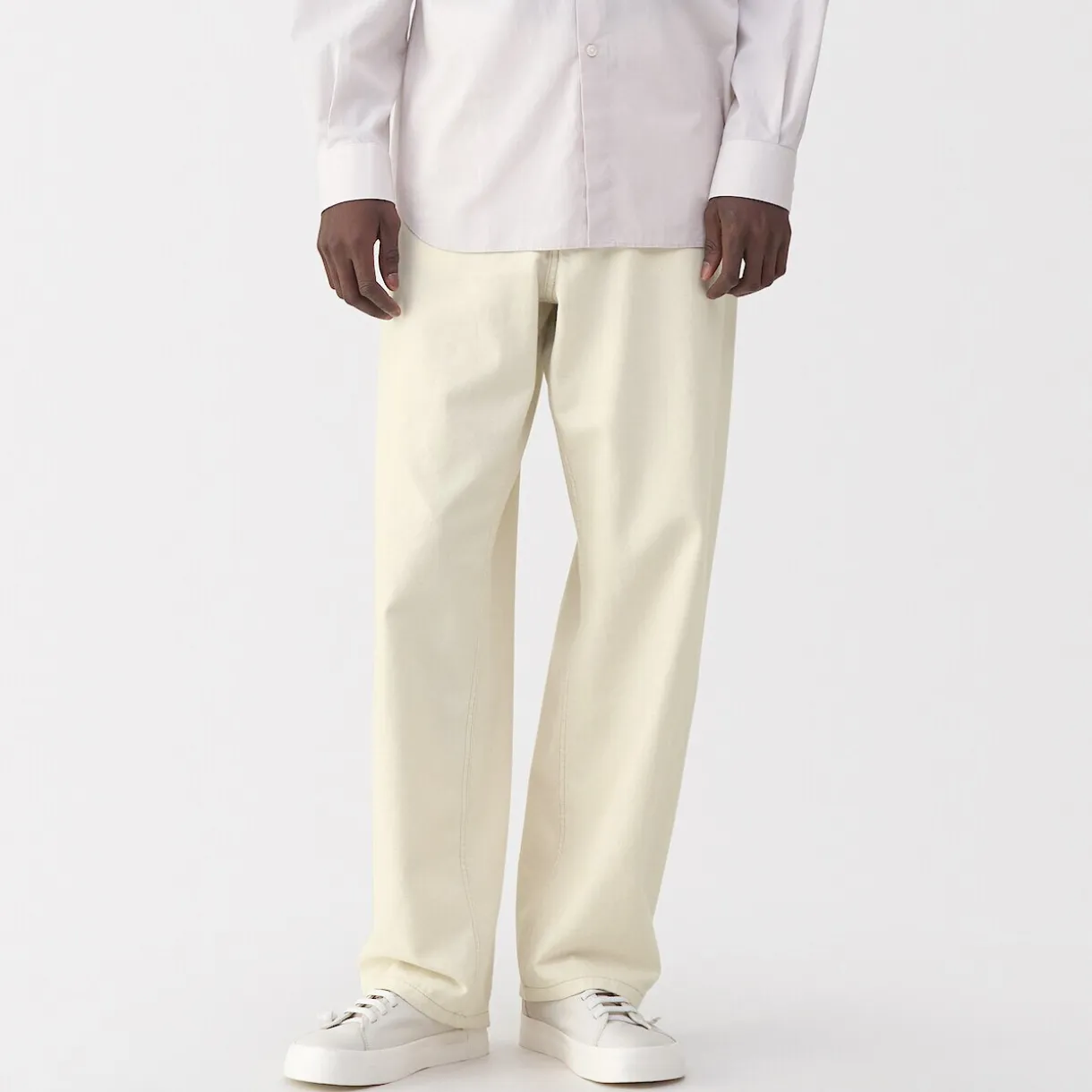 Pantalon large en washi sergé pour homme