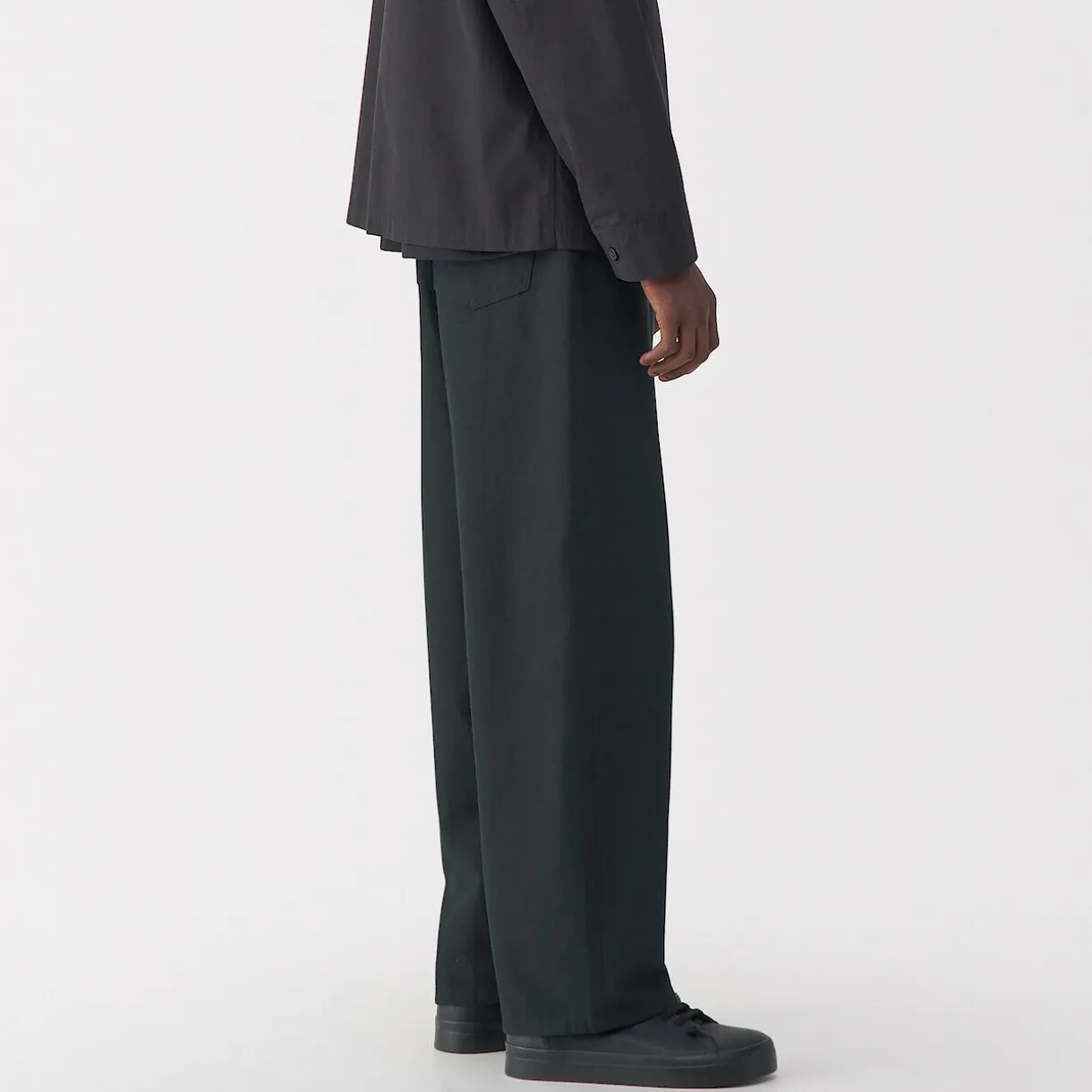 Pantalon large en washi sergé pour homme