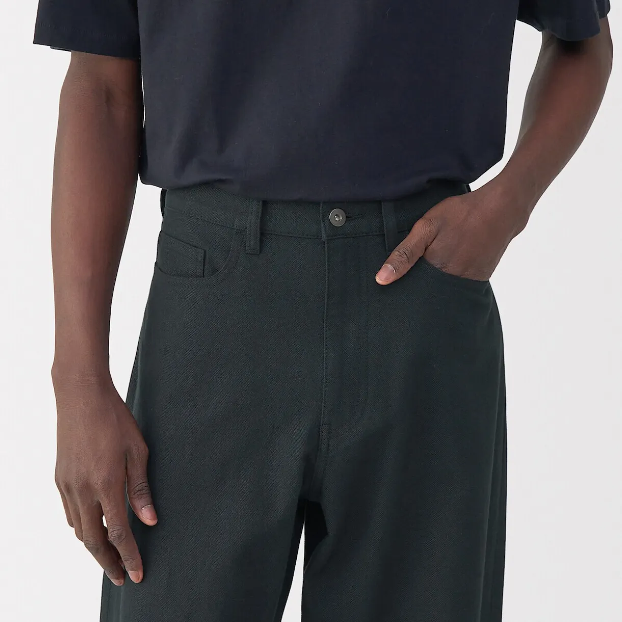 Pantalon large en washi sergé pour homme