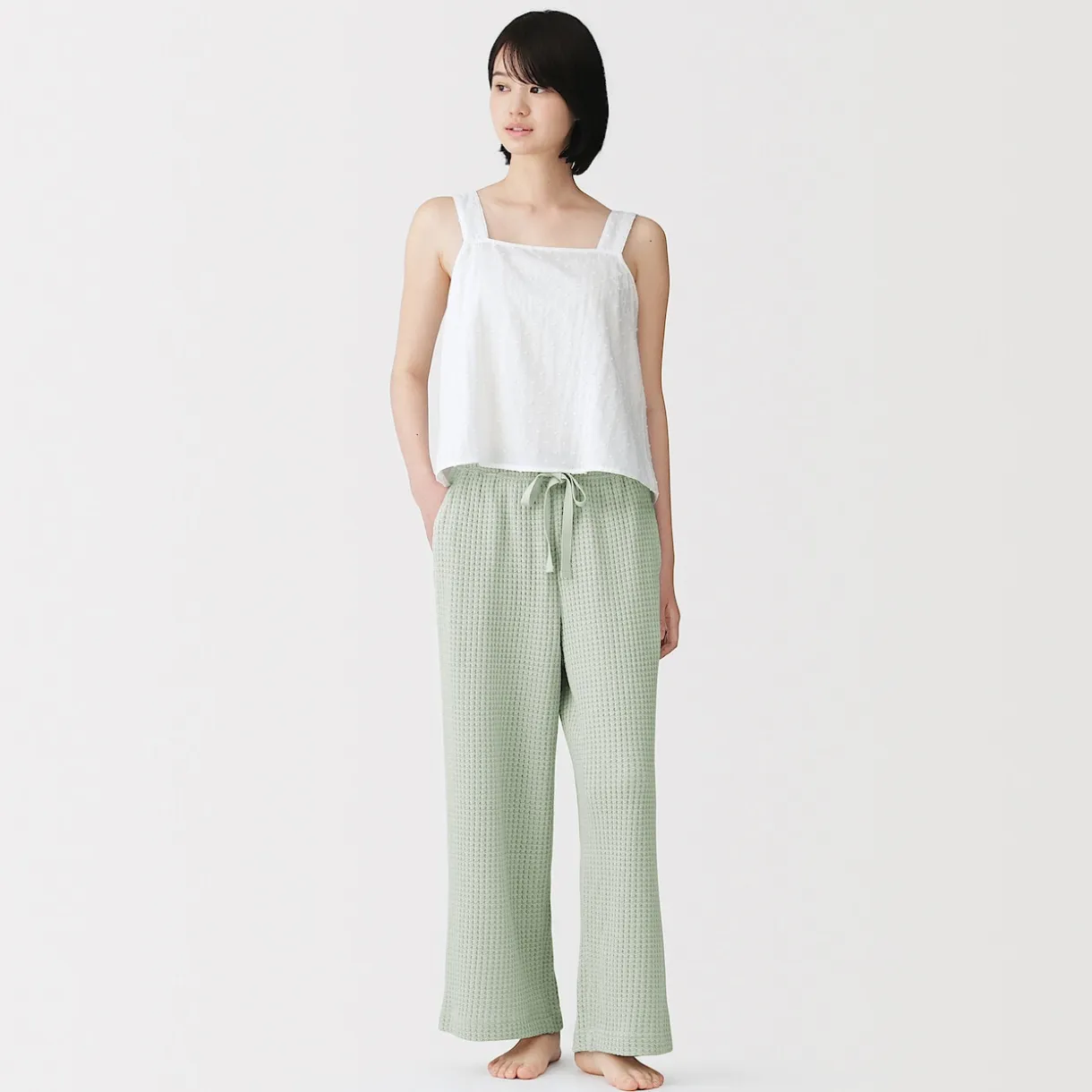 Pantalon long en maille ample pour femme