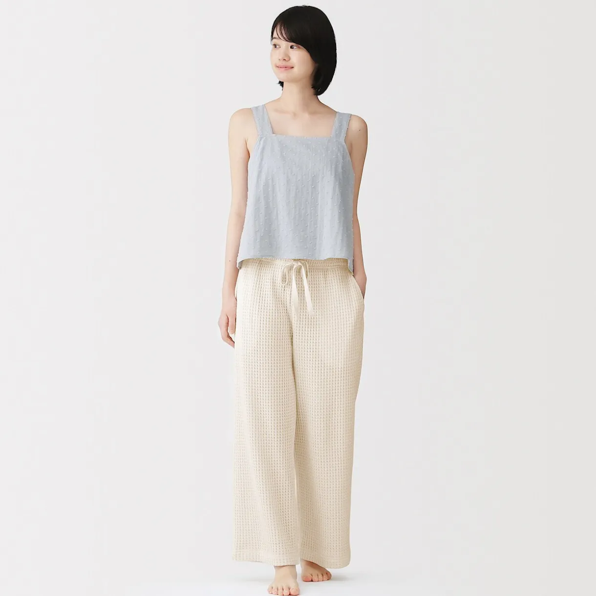 Pantalon long en maille ample pour femme