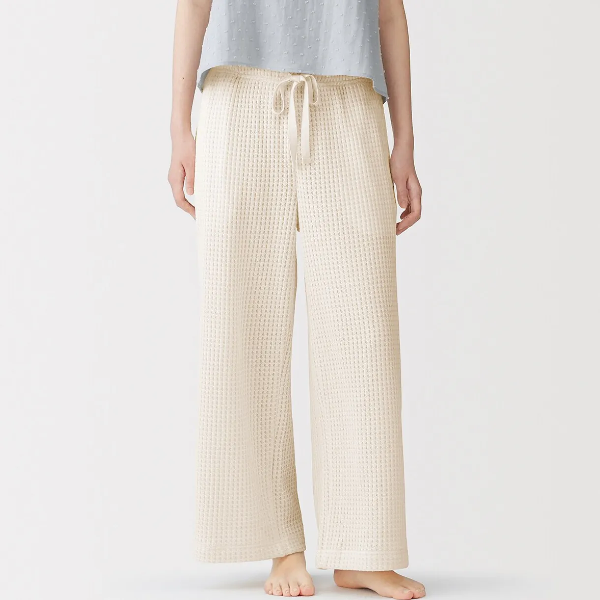 Pantalon long en maille ample pour femme