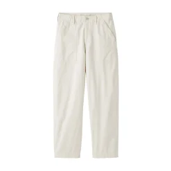 Pantalon longueur cheville en coton délavé pour femme