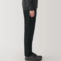 Pantalon plissé ajusté et stretch pour homme