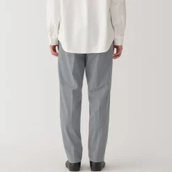 Pantalon plissé ajusté et stretch pour homme