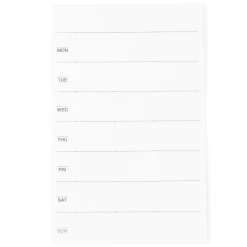 Planificateur hebdomadaire avec feuillets adhésifs