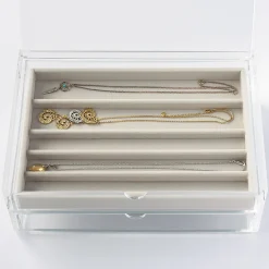 Plateau à bijoux 5 compartiments L24X P16X H2.5cm