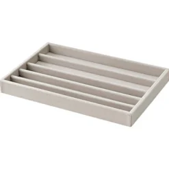 Plateau à bijoux 5 compartiments L24X P16X H2.5cm