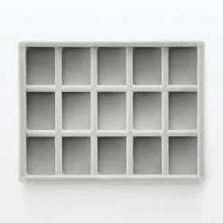 Plateau à bijoux 15 compartiments L16X P12X H2.5cm