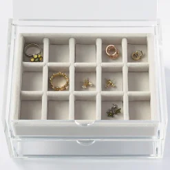 Plateau à bijoux 15 compartiments L16X P12X H2.5cm