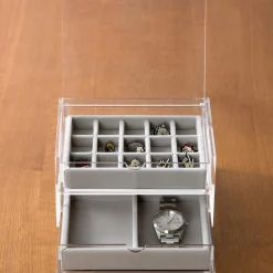 Plateau à bijoux 15 compartiments L16X P12X H2.5cm