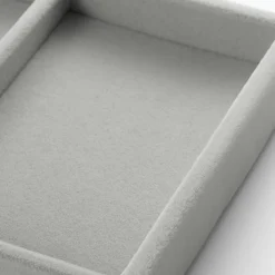 Plateau en velours 2 compartiments L16X P12X H2.5cm