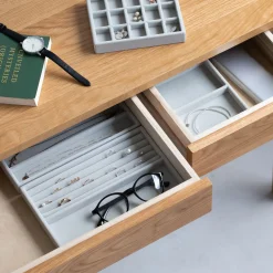 Plateau en velours L24X P16X H2.5cm