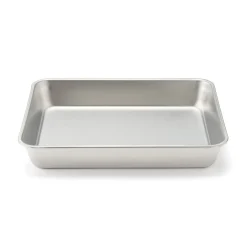 Plateau rectangulaire en acier inoxydable L