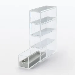 Plateau étroit en velours pour accessoires L5X P16.5X H2cm