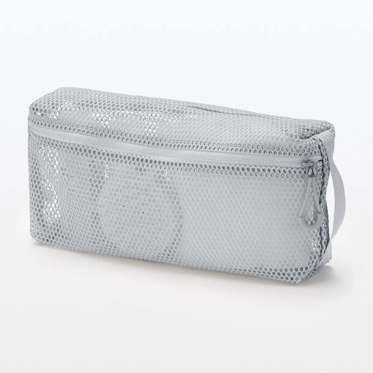 Pochette en maille polyester - Moyenne, Gris