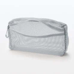 Pochette en maille polyester - Moyenne, Gris
