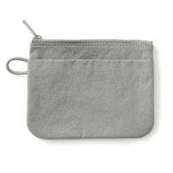 Pochette zippée en nylon texturé ‐ Petite