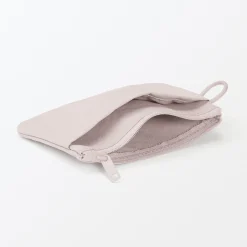 Pochette zippée en nylon texturé ‐ Petite