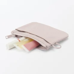 Pochette zippée en nylon texturé ‐ Petite