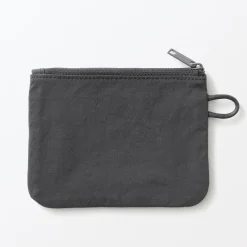 Pochette zippée en nylon texturé ‐ Petite