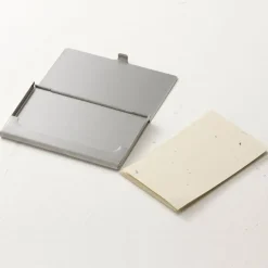 Porte cartes de visite en inox S