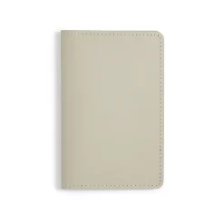 Porte‐passeport en cuir recyclé - Grigio Cenere