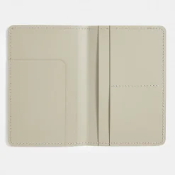 Porte‐passeport en cuir recyclé - Grigio Cenere