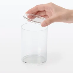 Pot en acrylique avec couvercle