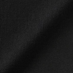 Pull à col ras du cou en tricot gaufré de coton mélangé pour homme